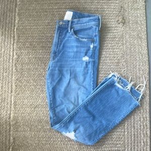 Mother Jeans Insider Ankle Chew Destroyed Bills